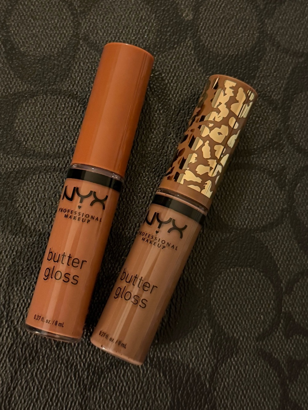 NYX Viral Butter tinted lip Gloss Duo — Camel Brown & Deep Cocoa Shades
